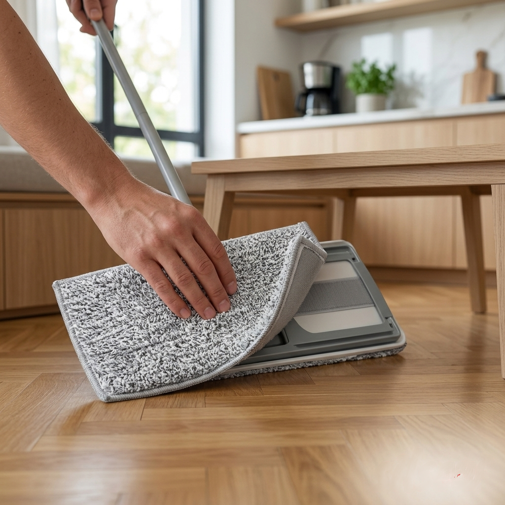 Silpek Smooth Mikrofiber Düz Mop Yedek Bezi – Flat Tablet Mop Uyumlu Cırtlı Zemin Temizlik Bezi