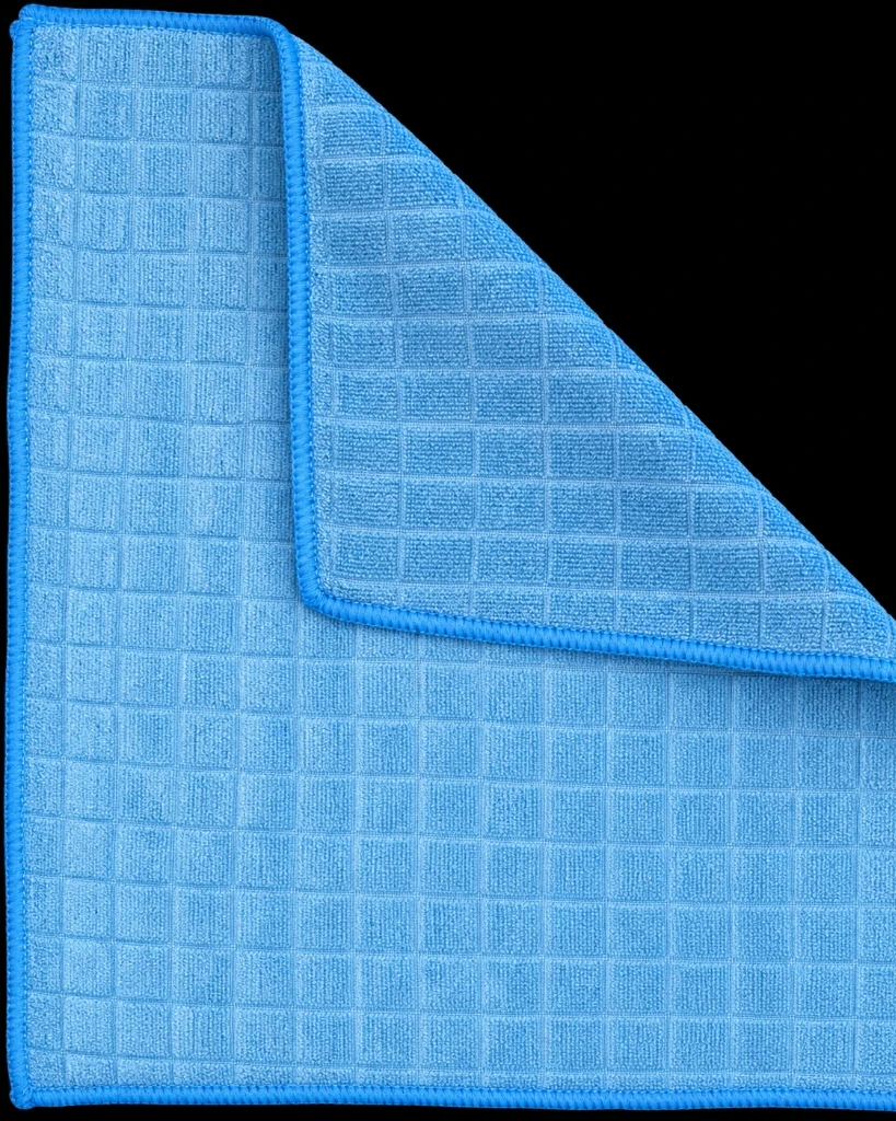 Silpek UltraShine Kareli Kadife Mikrofiber Temizlik Bezi 50 × 70 cm – Mavi
