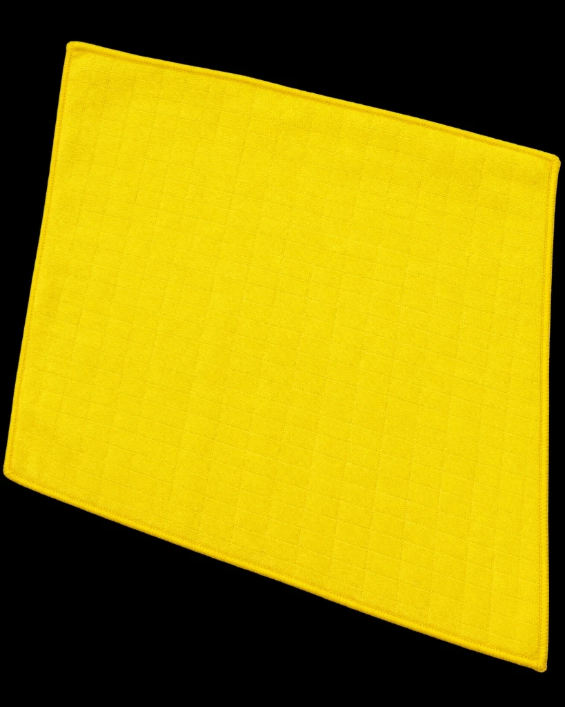 Silpek UltraShine Kareli Kadife Mikrofiber Temizlik Bezi 50 × 70 cm – Sarı