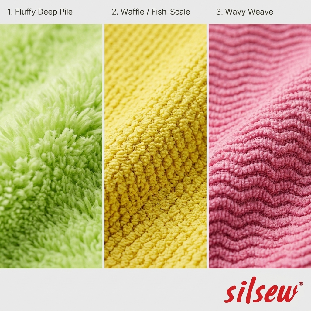 Silpek 3’lü Mikrofiber Karma Temizlik Bezi Seti – Havlu, Cam ve Genel Temizlik Bezleri