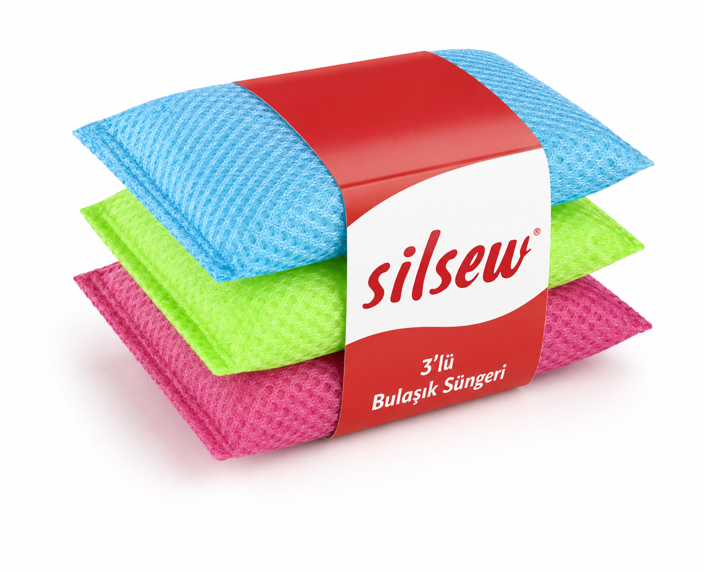 Silpek 3’lü Bulaşık Süngeri Eko Paket