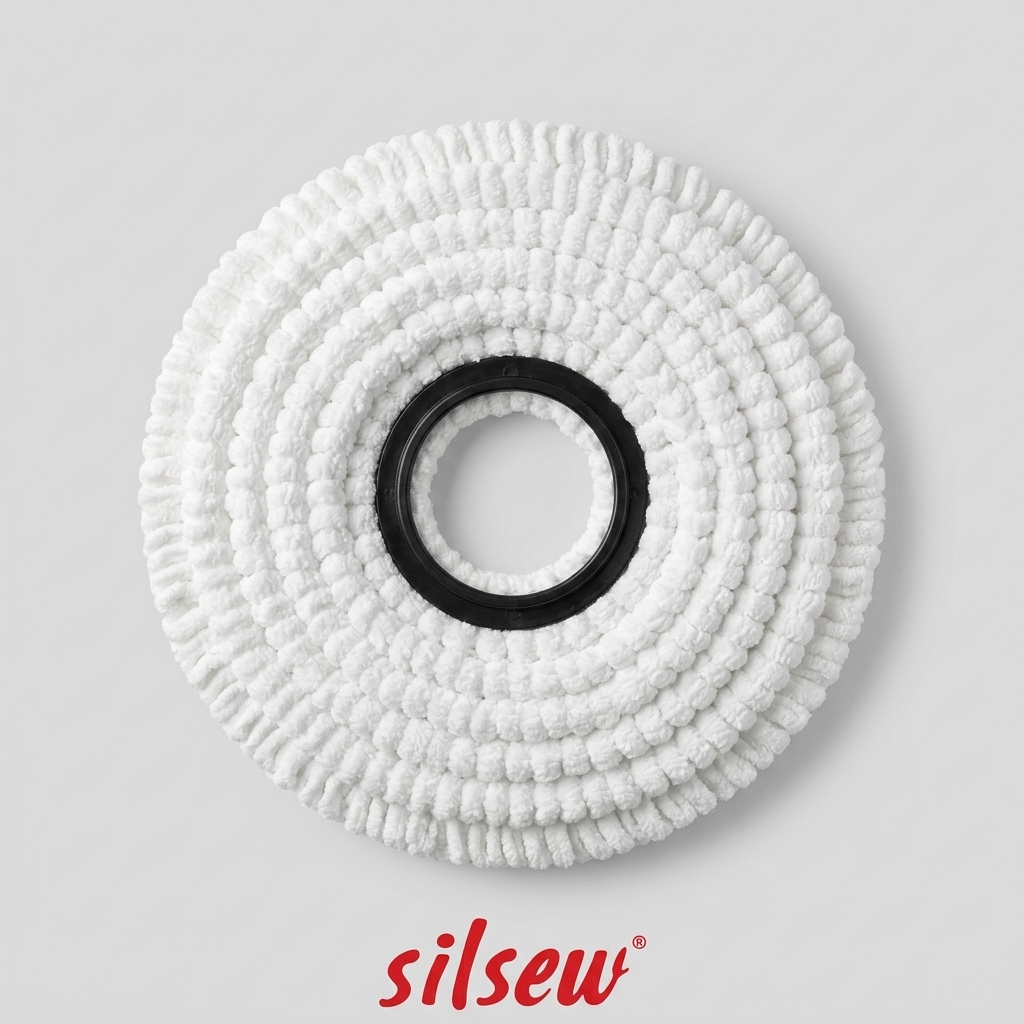 Silpek 360° Döner Mop Yedek Bezi – Yüksek Emici Mikrofiber Yedek Başlık