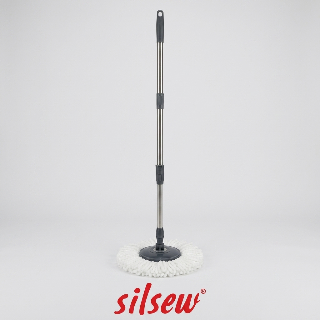 Silpek 360° Dönerli Mop ve Teleskobik Sap Seti – 3'lü Temizlik Seti